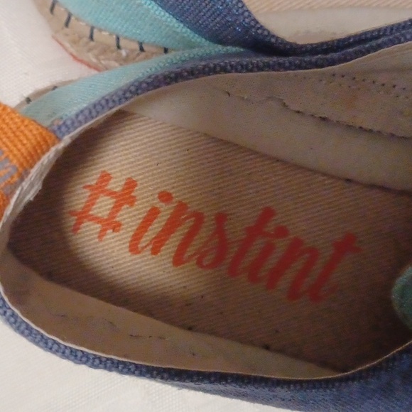 #Instint, Espadrille Lace Up Turquoise and Navy Tennis Shoes Sz. 41 - Picture 5 of 10